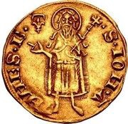 Gold Florin of Provence - Joanna I IOHANA DEI GR IhR SICIL REG, France, 1372 reverse image