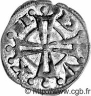 Denier - Raymond V, France, 1148-1194 reverse image