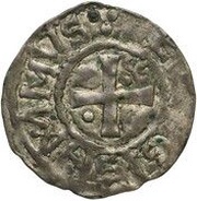 Denier - Gervais, France, 1055-1067 reverse image
