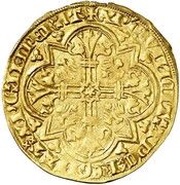 Gold Mouton - Louis II de Male, France, 1346-1384 reverse image