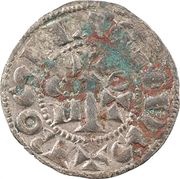Denier - Gausfred III, France, 1115-1164 reverse image