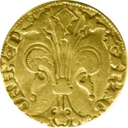Florin - Pierre IV Perpignan, France, 1346-1387 reverse image