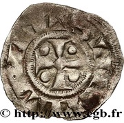 Denier anonymous, France, 1170-1180 reverse image