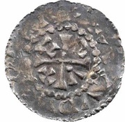 Denier - Arnould II, France, 965-987 reverse image