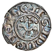 Denier - Raymond V, France, 1148-1194 reverse image