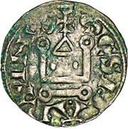 Denier anonymous, France, 1100-1200 reverse image