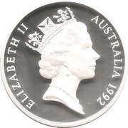 5 Dollars - Elizabeth II 3rd Portrait - International Year of Space - Silver Proof obverse image