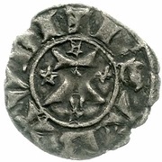 Denier Forte - Edward, France, 1323-1329 reverse image