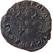 ¼ Groschen - Charles III 14th type, France, 1504-1553 reverse image