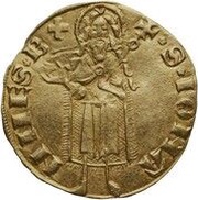 Gold Florin with crosslet - Amadeus VII, France, 1383-1391 reverse image