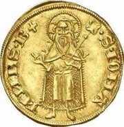 Gold Florin with shield - Amadeus VII, France, 1383-1391 reverse image