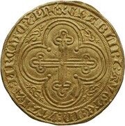 Gold Ecu - Amadeus VII, France, 1383-1391 reverse image
