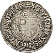 Teston - Charles I reverse image