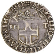 Teston - Charles III 8th type reverse image
