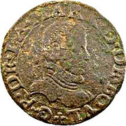 Double Tournois - Guillaume-Robert 2nd type, France, 1587 obverse image