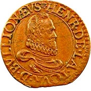 Double Tournois - Henry 6th type, France, 1614 obverse image