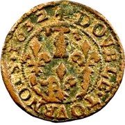 Double Tournois - Frédéric-Maurice 11th type, France, 1632-1633 reverse image