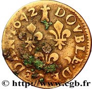 Double of Sedan - Frédéric-Maurice 15th type, France, 1642 reverse image