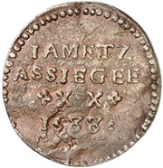 20 Sols - Charlotte Siege of Jametz, France, 1588 reverse image