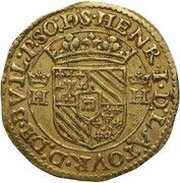 Double Gold Florin - Henri de la Tour d'Auvergne obverse image