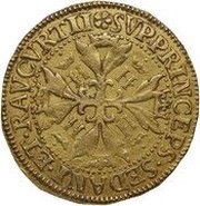 Double Gold Florin - Henri de la Tour d'Auvergne, France, 1614 reverse image