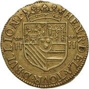 Double Gold Florin - Henri de la Tour d'Auvergne obverse image
