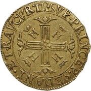 Double Gold Florin - Henri de la Tour d'Auvergne, France, 1614 reverse image