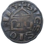 Denier - Ralph I of Nesle, France, 1180-1237 reverse image