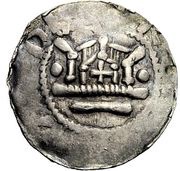 Denier - Uto III and king Otto I obverse image
