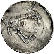 Denier - Uto III and king Otto I, France, 950-962 reverse image