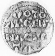Denier - Uton III et roi Otton I obverse image