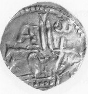 Denier - Thiébald, France, 1078-1082 reverse image
