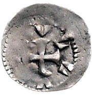 Denier - Anonymous, France, 1150-1250 reverse image