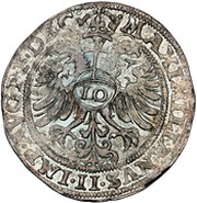 10 Kreuzers - Johann von Manderscheid-Blankenheim, France, 1575 reverse image
