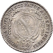 10 Kreuzers - Ludwig Constantin von Rohan-Guéménée, France, 1773 reverse image