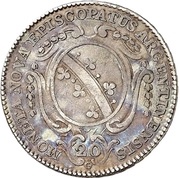 20 Kreuzers - Ludwig Constantin von Rohan-Guéménée, France, 1773 reverse image