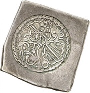 40 Kreuzer - Georg von Brandenburg Klippe; Siege currency obverse image