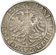 1 Thaler - Johann von Manderscheid-Blankenheim, France, 1574 reverse image