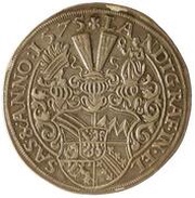 1 Thaler - Johann von Manderscheid-Blankenheim, France, 1575 reverse image