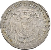 1 Thaler - Ludwig Constantin von Rohan-Guéménée, France, 1759-1760 reverse image