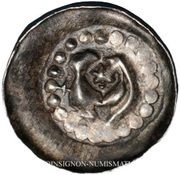 Denier Eagles facing each other obverse image