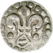 1 Pfennig "Lilienpfennig" shield angled at right obverse image