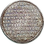 ½ Thaler Centenary of the Reformation, France, 1617 reverse image