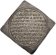 ½ Thaler Centenary of the Reformation, France, 1617 reverse image