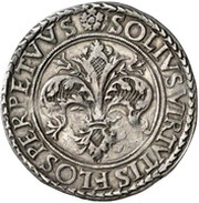 1 Thaler Kanonentaler, France, 1590 reverse image