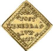 1 Ducat Centenary of the Reformation, France, 1617 reverse image