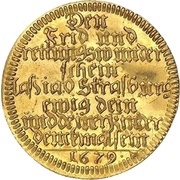 1 Ducat Peace of Nijmegen, France, 1679 reverse image