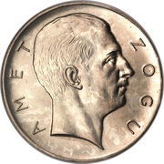 5 Franga Ari Zog I, Albania, 1926-1927 reverse image