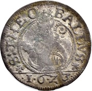 ½ Batzen, France, 1622-1624 reverse image