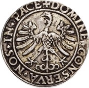 Groschen or Dicken, France, 1551 reverse image